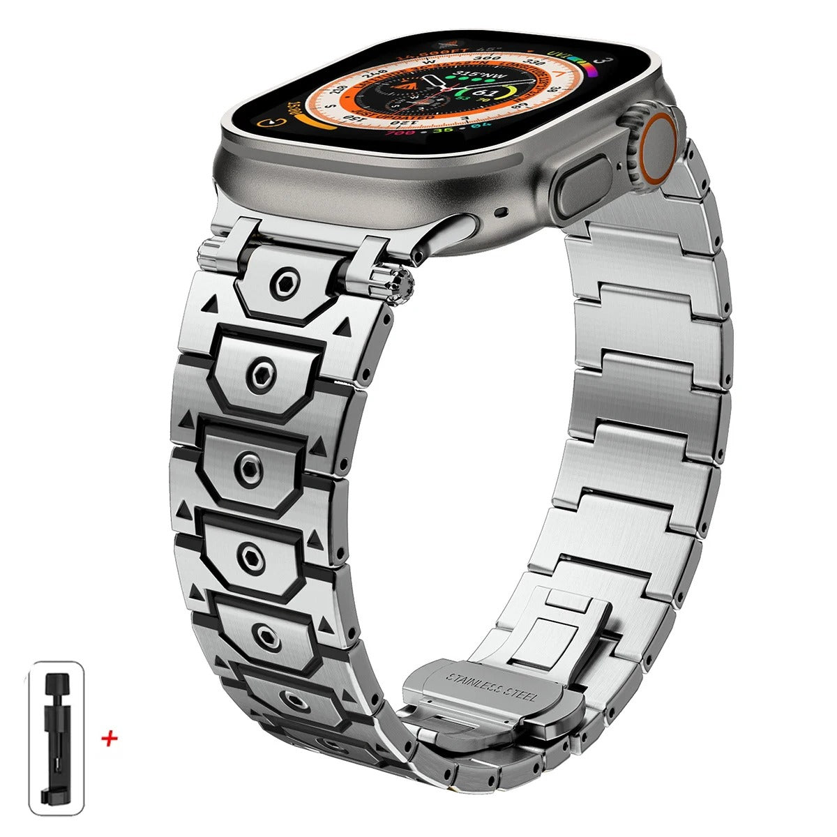 Titanium Apple Watch-armband